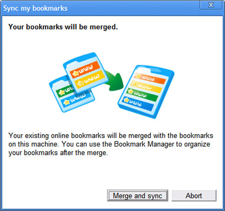סנכרון סימניות בגוגל כרום בחלונות