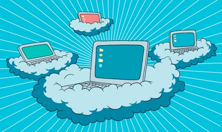 שיווק מבוסס ענן הוא אחד התחומים החמים כיום במחשוב הארגוני, איור: ליאב צברי