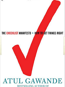 הספר "The Checklist Manifesto"