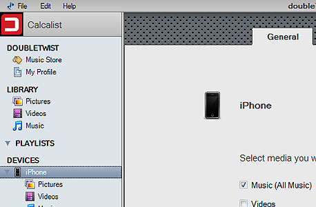 זיהוי האייפון והצגתו בתוכנה