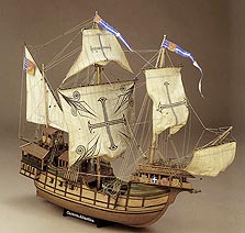 מודל אוניה לבנייה מעץ