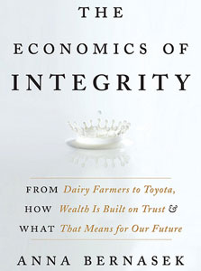 "The Economics of Integrity" ספרה של אנה ברנסק, עטיפת הספר