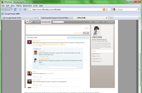 OfficeTalk: טוויטר פנים-ארגוני OfficeTalk: טוויטר פנים-ארגוני