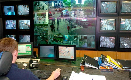 מרכז הבקרה של ה-CCTV, צילום: אי פי אי