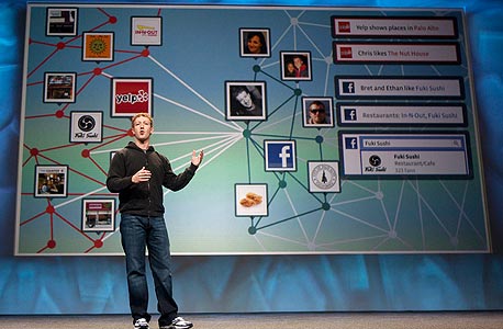 מנכ"ל פייסבוק, מארק צוקרברג. התרחבות לאתרים חיצוניים, צילום: בלומברג