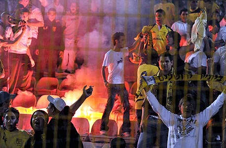 Bitar Jerusalem fans. Photo: Reuven Schwartz