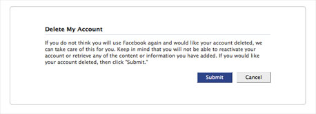 מחיקת חשבון בפייסבוק מחיקת חשבון בפייסבוק