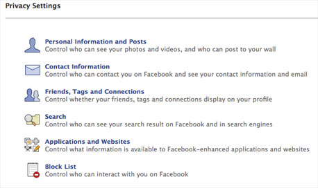 קביעת הגדרות פרטיות בפייסבוק קביעת הגדרות פרטיות בפייסבוק