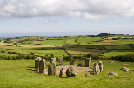 שרידים עתיקים של מבנה גאלי באירלנד