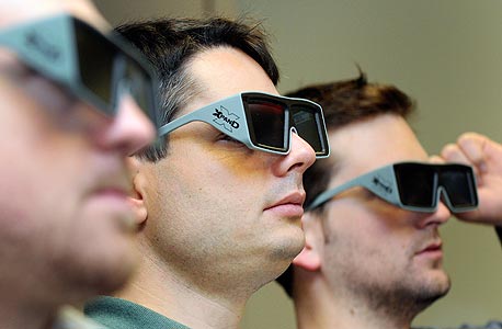 השנה כבר לא קיבלו המבקרים משקפי 3D בכניסה לביתני יצרניות הטלוויזיות