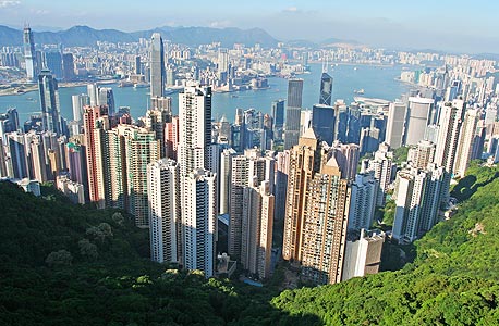 מבט על העיר הונג קונג מה-Severn Road