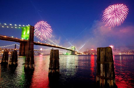 Fireworks over New York City. Photo: API