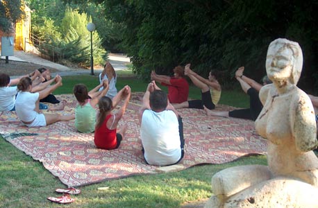 הגושרים מלון בטבע. פעילויות ייחודיות: סיור לילי בשמורת הנחל הנעלם ושיעורי יוגה