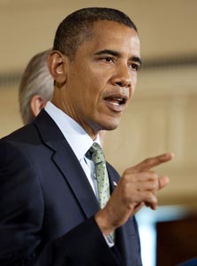 ברק אובמה. מתנגד להצעת החוק, צילום: בלומברג