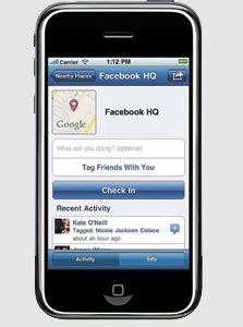 facebook Places באייפון