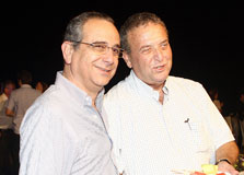 יגאל בריטמן ושרגא ברוש, צילום: אוראל כהן