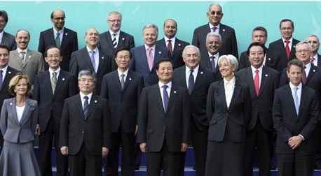 שרי האוצר של ה-G20 בכינוס בקוריאה, צילום: בלומברג