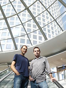 ארז ויינרוט (משמאל) ואורי לביא מטרנדאיט, צילום: אוראל כהן