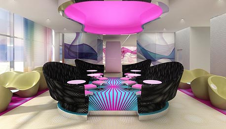 מלון nhow. 304 חדרים בוורוד וכחול מלון nhow. 304 חדרים בוורוד וכחול