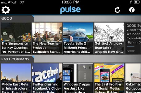 Pulse News Mini, צילום מסך