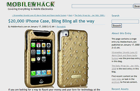 20 אלף דולר בלבד. נרתיק זהב לאייפון של Case Mate