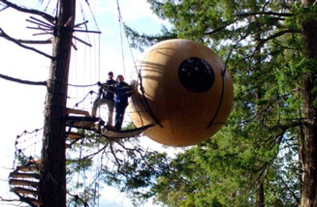 תחנת עגינה לאייפוד בין צמרות העצים תחנת עגינה לאייפוד בין צמרות העצים