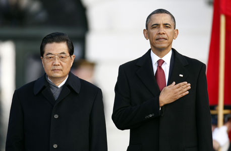 נשיא ארה"ב אובמה ונשיא סין ג