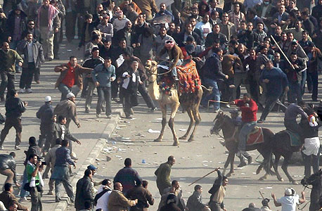 העימותים היום בקהיר, צילום: איי פי