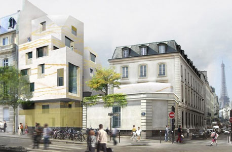 הדמיה של הבניינים בפריז