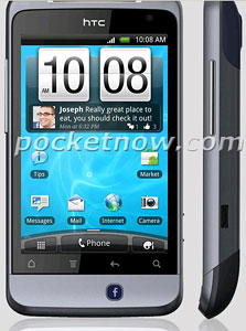 "פייסבוק פון" של HTC, בתמונה שדלפה עוד לפני ההשקה, צילום מסך: pocketnow.com