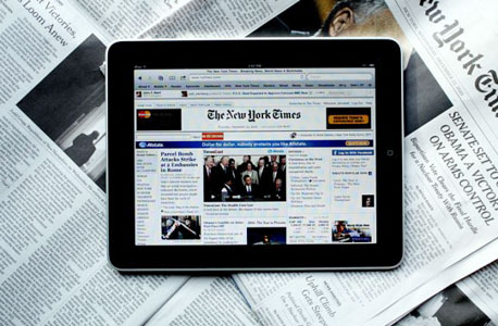 אפליקציית ניו יורק טיימס לאייפד. מאחורי חומת תשלום שקורסת, צילום מסך: crenk.com