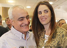 שמעון גל וחברתו גליה, צילום: אוראל כהן