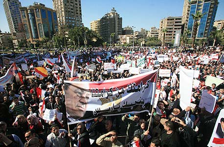 הפגנות במצרים, פברואר 2011, צילום: אי פי אי