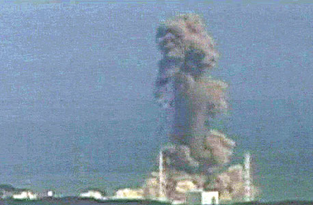 פיצוץ בכור אטומי ביפן, צילום: איי פי