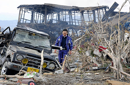 אסון רעידת האדמה והצונאמי ביפן, מרץ 2011, צילום: איי אף פי