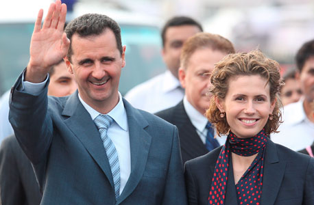 Bashar and Asma al-Assad. Photo: EPA
