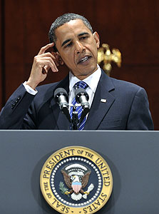 ברק אובמה, נשיא ארה"ב, צילום: בלומברג