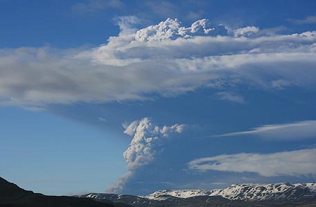 התפרצות הר געש באיסלנד גרמה להסטת מסלולי טיסות