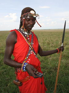 לוחם משבט מסאי בקניה