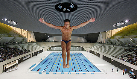 טום דיילי בבריכה האולימפית. ההשקעה במזרח לונדון היא אוויר לנשימה, צילום: איי אף פי