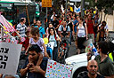 מחאת העגלות בת"א, צילום: עומר מסינגר