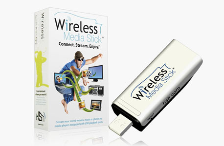 בדיקת &quot;כלכליסט&quot;: להפוך את נגן ה-DVD לסטרימר - Wireless Media Stick של HSTI