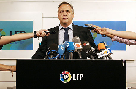 חוסה לואיס אסטיאסאראן נשיא הליגה הספרדית LFP. הבעיות חמורות, צילום: אי פי אי