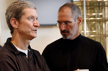 Steve Jobs and Tim Cook. Photo: API