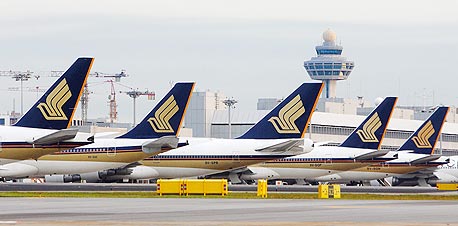 מטוסי סינגפור איירליינס. מקום שני ברשימת חברות התעופה הטובות בעולם, צילום: בלומברג