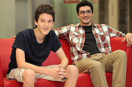 ניר אוחיון (מימין) וגל הרט מחברת Doweet. סטארט-אפיסט בן 15, צילום: אוראל כהן