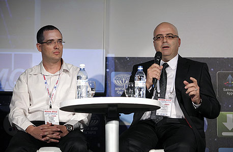 לייזי ינאי, נשיא Verifone, ונועם ניר, סמנכ"ל Pageonc , צילום: אוראל כהן