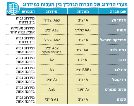 הפערים בין חברות הדירוג מבלבלים את המשקיעים