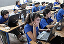 תלמידים בכיתה ממוחשבת בישראל, צילום: טל שחר 