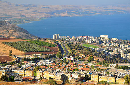 The Sea of Galilee in Israel